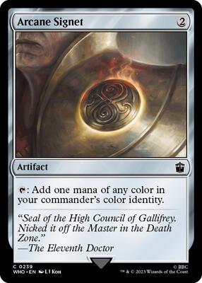 Arcane Signet card from Universes Beyond: Doctor Who
