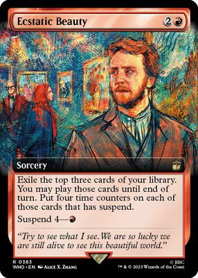 Ecstatic Beauty (Extended Art) card from Universes Beyond: Doctor Who