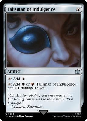 Talisman of Indulgence card from Universes Beyond: Doctor Who