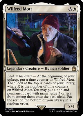 Wilfred Mott (Surge Foil) card from Universes Beyond: Doctor Who