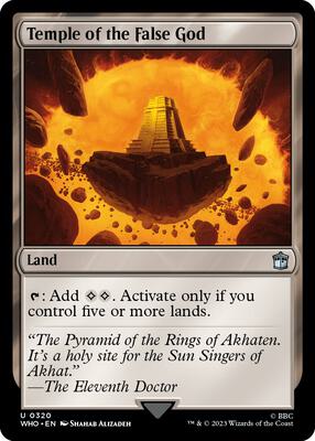 Temple of the False God card from Universes Beyond: Doctor Who