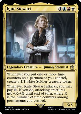 Kate Stewart card from Universes Beyond: Doctor Who
