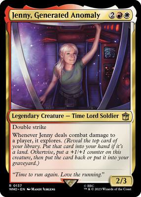 Jenny, Generated Anomaly card from Universes Beyond: Doctor Who