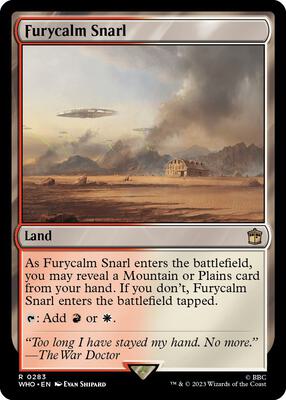 Furycalm Snarl card from Universes Beyond: Doctor Who