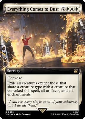 Everything Comes to Dust (Extended Art) card from Universes Beyond: Doctor Who