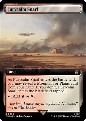 Furycalm Snarl (Extended Art) card from Universes Beyond: Doctor Who