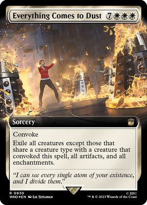 Everything Comes to Dust (Extended Art) (Surge Foil) card from Universes Beyond: Doctor Who