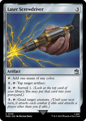 Laser Screwdriver card from Universes Beyond: Doctor Who