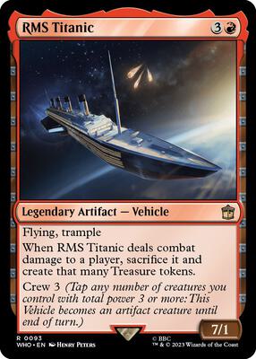 RMS Titanic card from Universes Beyond: Doctor Who
