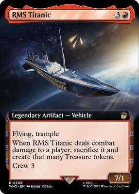 RMS Titanic (Extended Art) card from Universes Beyond: Doctor Who