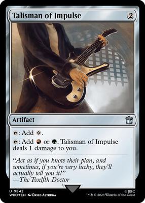 Talisman of Impulse (Surge Foil) card from Universes Beyond: Doctor Who