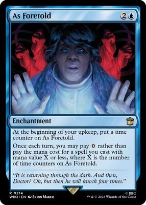 As Foretold card from Universes Beyond: Doctor Who