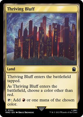 Thriving Bluff card from Universes Beyond: Doctor Who