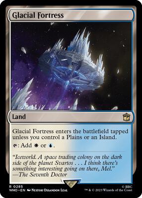 Glacial Fortress card from Universes Beyond: Doctor Who