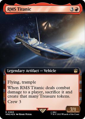 RMS Titanic (Extended Art) (Surge Foil) card from Universes Beyond: Doctor Who