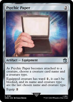 Psychic Paper card from Universes Beyond: Doctor Who