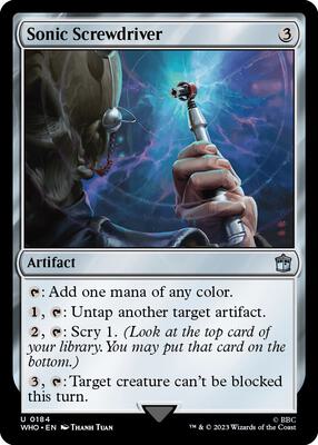 Sonic Screwdriver (0184) card from Universes Beyond: Doctor Who