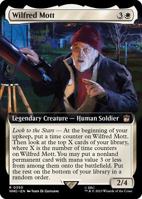 Wilfred Mott (Extended Art) card from Universes Beyond: Doctor Who