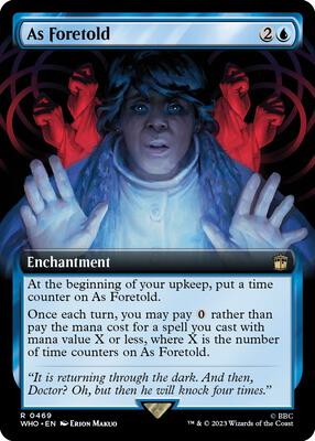 As Foretold (Extended Art) card from Universes Beyond: Doctor Who