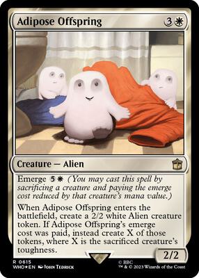 Adipose Offspring (Surge Foil) card from Universes Beyond: Doctor Who