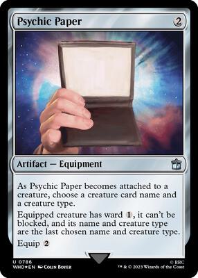 Psychic Paper (Surge Foil) card from Universes Beyond: Doctor Who