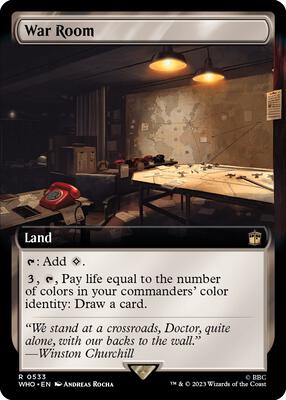 War Room (Extended Art) card from Universes Beyond: Doctor Who