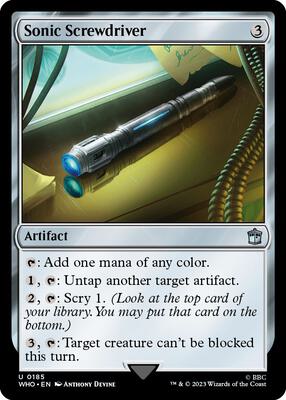 Sonic Screwdriver (0185) card from Universes Beyond: Doctor Who