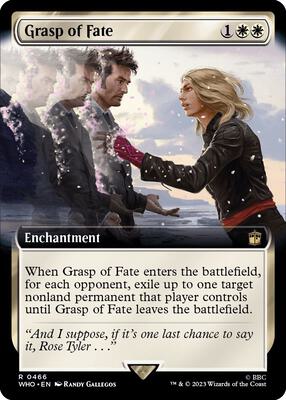Grasp of Fate (Extended Art) card from Universes Beyond: Doctor Who