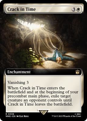Crack in Time (Extended Art) card from Universes Beyond: Doctor Who