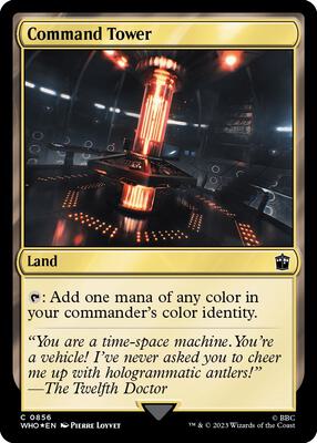 Command Tower (0856) (Surge Foil) card from Universes Beyond: Doctor Who