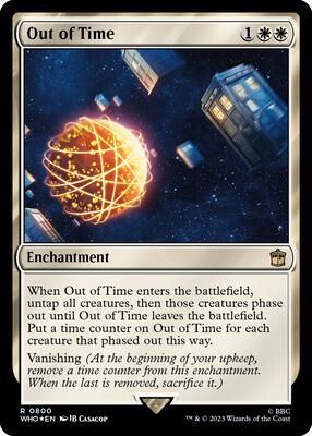 Out of Time (Surge Foil) card from Universes Beyond: Doctor Who