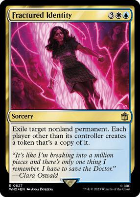 Fractured Identity (Surge Foil) card from Universes Beyond: Doctor Who