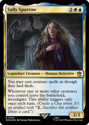 Sally Sparrow (Surge Foil) card from Universes Beyond: Doctor Who