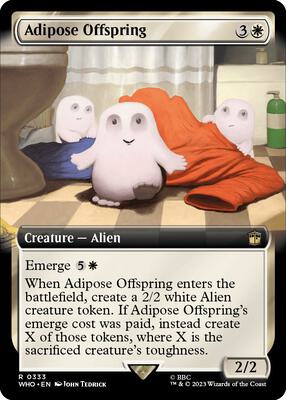 Adipose Offspring (Extended Art) card from Universes Beyond: Doctor Who