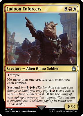 Judoon Enforcers (Surge Foil) card from Universes Beyond: Doctor Who