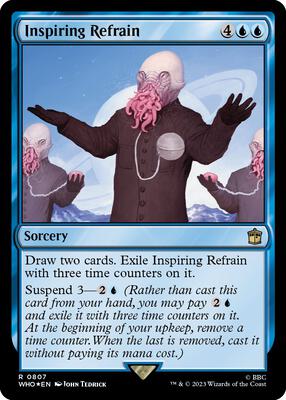 Inspiring Refrain (Surge Foil) card from Universes Beyond: Doctor Who