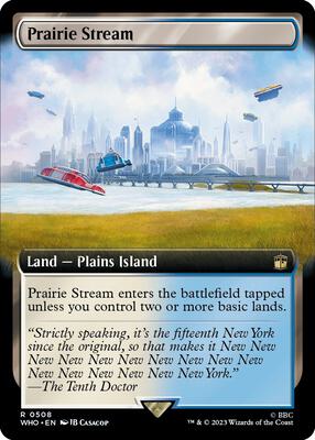 Prairie Stream (Extended Art) card from Universes Beyond: Doctor Who