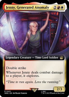 Jenny, Generated Anomaly (Extended Art) card from Universes Beyond: Doctor Who