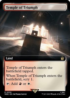 Temple of Triumph (Extended Art) card from Universes Beyond: Doctor Who