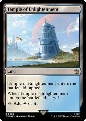 Temple of Enlightenment (Surge Foil) card from Universes Beyond: Doctor Who