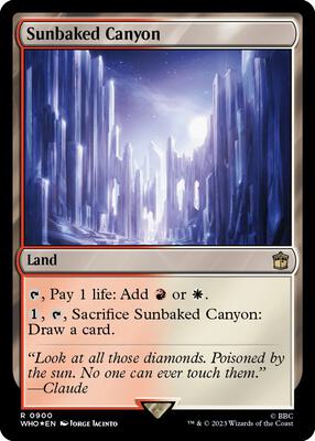 Sunbaked Canyon (Surge Foil) card from Universes Beyond: Doctor Who