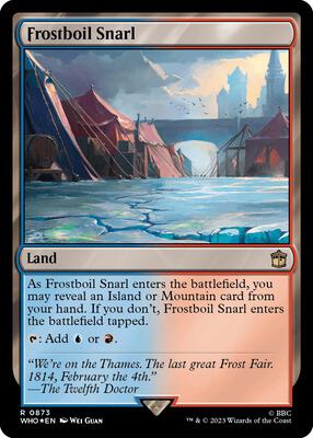 Frostboil Snarl (Surge Foil) card from Universes Beyond: Doctor Who