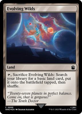 Evolving Wilds (Surge Foil) card from Universes Beyond: Doctor Who