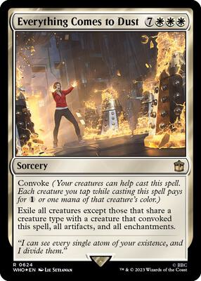 Everything Comes to Dust (Surge Foil) card from Universes Beyond: Doctor Who