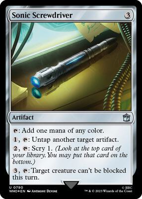 Sonic Screwdriver (0790) (Surge Foil) card from Universes Beyond: Doctor Who
