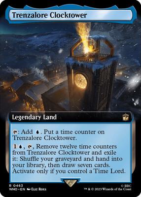 Trenzalore Clocktower (Extended Art) card from Universes Beyond: Doctor Who