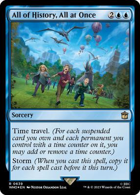 All of History, All at Once (Surge Foil) card from Universes Beyond: Doctor Who