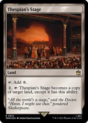 Thespian's Stage (Surge Foil) card from Universes Beyond: Doctor Who