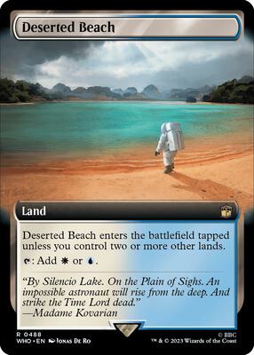 Deserted Beach (Extended Art) card from Universes Beyond: Doctor Who