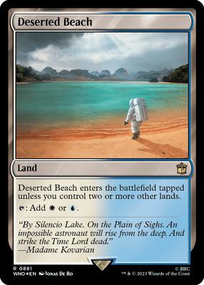 Deserted Beach (Surge Foil) card from Universes Beyond: Doctor Who